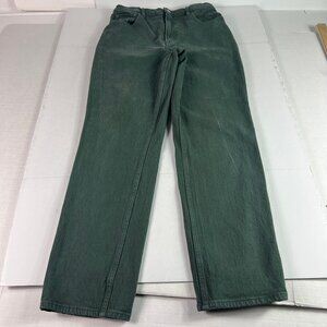 Abercrombie Fitch Jeans Womens 29x30* 90s Straight High Rise Green Denim Tag 28R